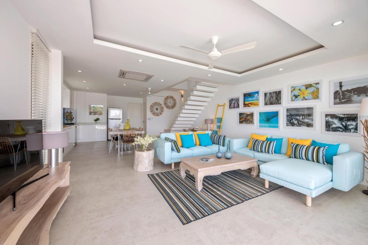 Beachside Villa - B18 - At Bayside Luxury Villas Samrong Bay Beach, 4 Bed 5 Bath, Sea & Sunset Views, Only 200M Walk To The Beach Choeng Mon Dış mekan fotoğraf