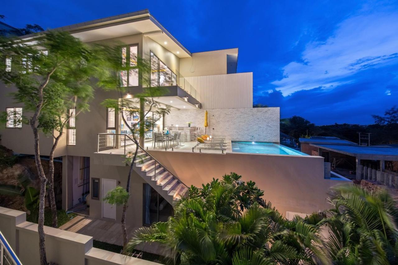 Beachside Villa - B18 - At Bayside Luxury Villas Samrong Bay Beach, 4 Bed 5 Bath, Sea & Sunset Views, Only 200M Walk To The Beach Choeng Mon Dış mekan fotoğraf